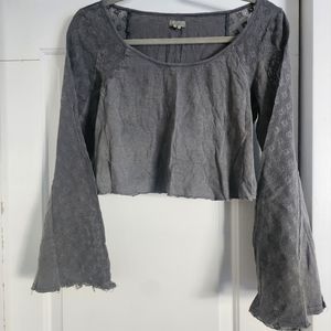Crop Bell-Sleeve Top